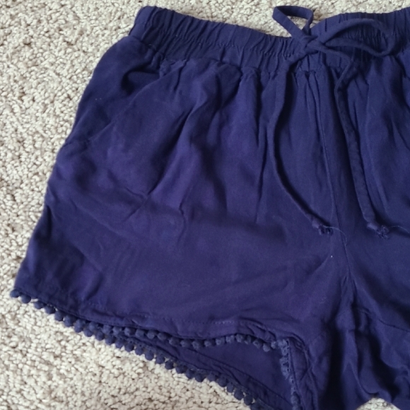 High Waist Rayon Elastic Shorts - Picture 3 of 14